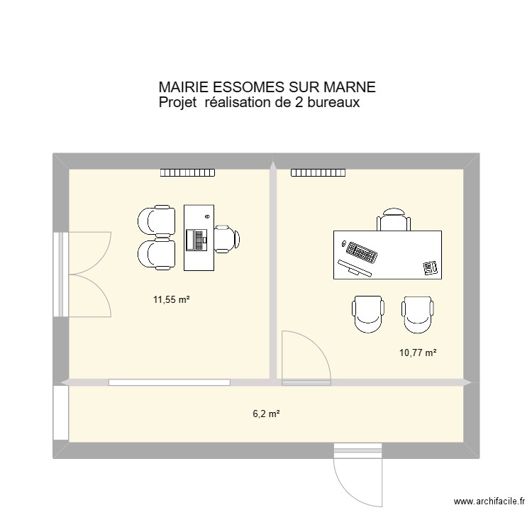 Mairie ESSOMES. Plan de 0 pièce et 0 m2