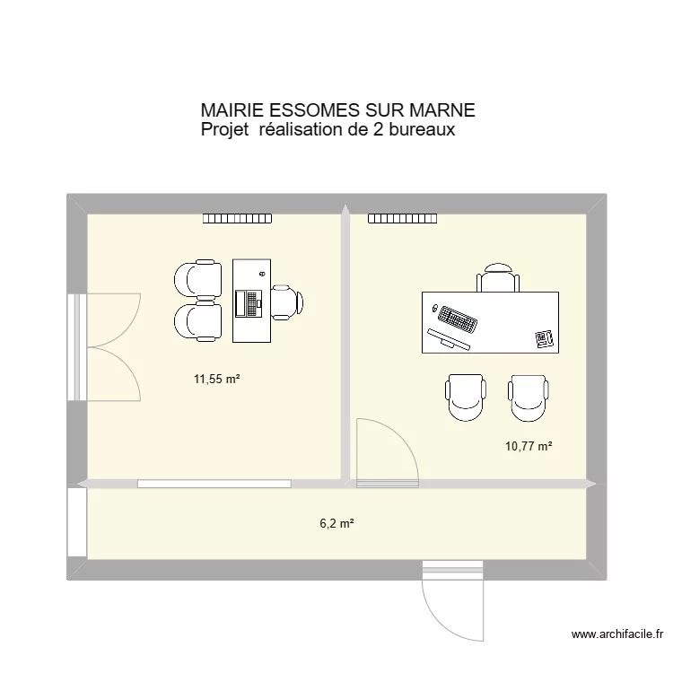 Mairie ESSOMES. Plan de 