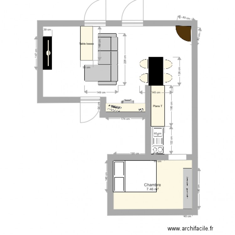 Plan lulu. Plan de 0 pièce et 0 m2
