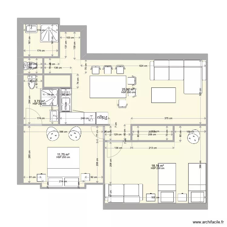Appartement R+2 5. Plan de 