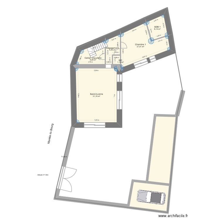 Plan dimensions réelles pièces pour pc. Plan de 17 pièces et 240 m2