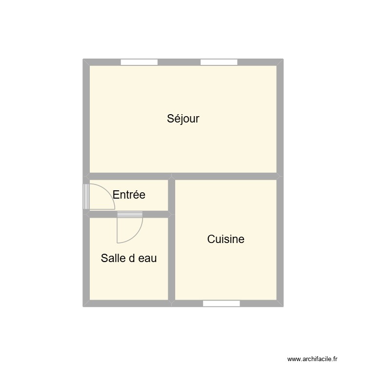 2601 FLATRESSE. Plan de 4 pièces et 11 m2