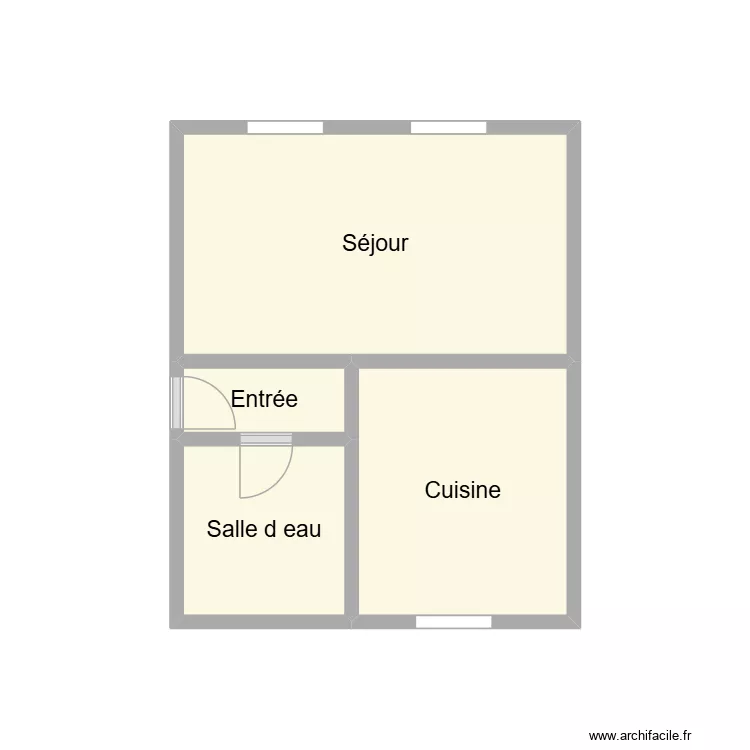 2601 FLATRESSE. Plan de 4 pièces et 11 m²