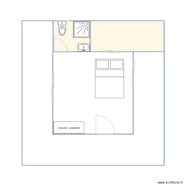 bungalow. Plan de 0 pièce et 0 m2