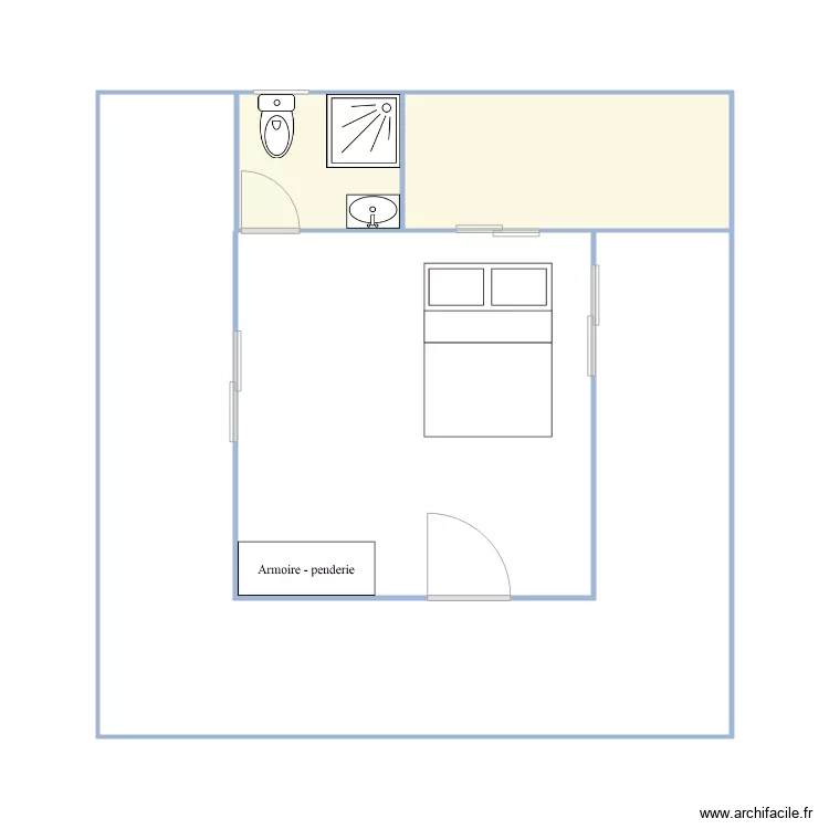 bungalow. Plan de bungalow. Plan de