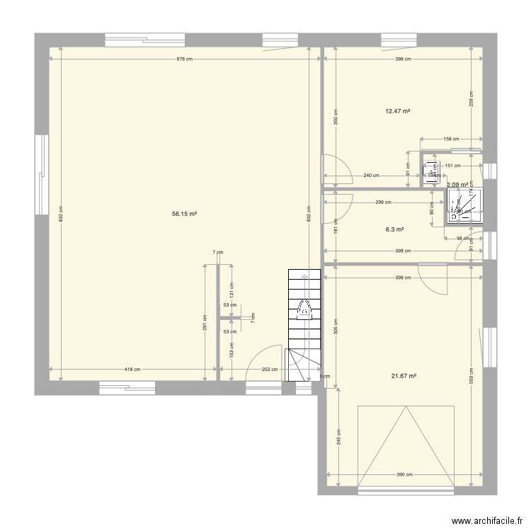 fournier rdc. Plan de 0 pièce et 0 m2