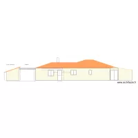 Fa&ccedil;ade Est Maison et Local Techniqe