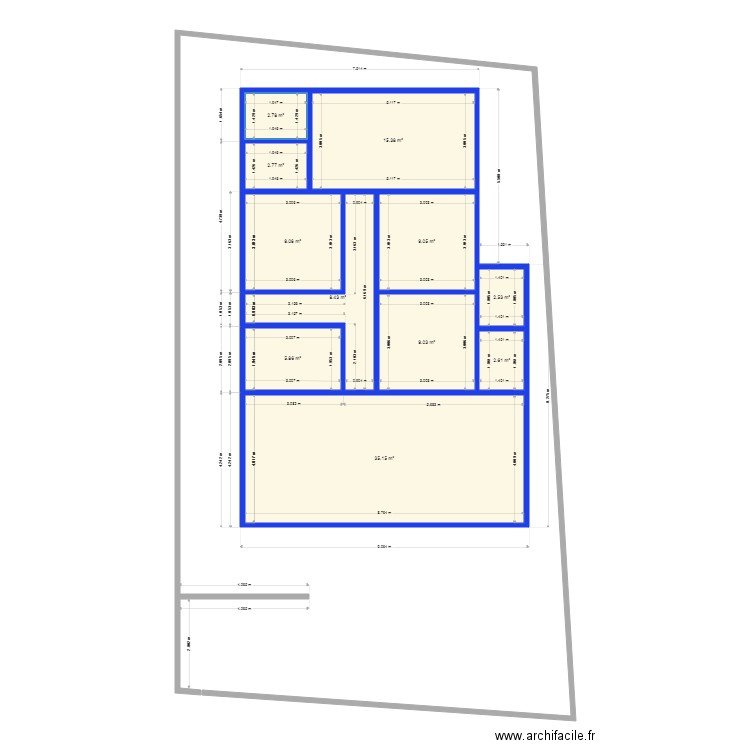 4CH. Plan de 0 pièce et 0 m2