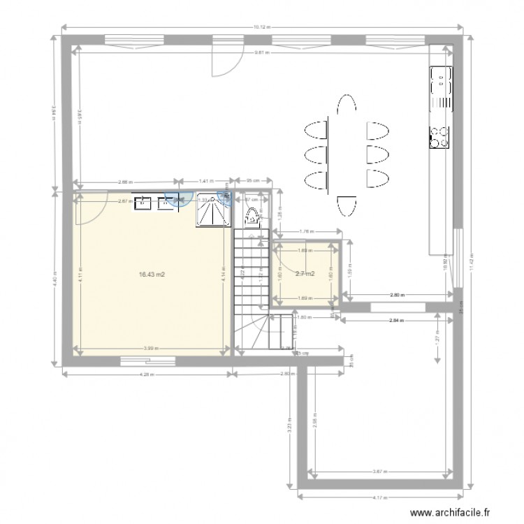 rez de jardin 2. Plan de 0 pièce et 0 m2