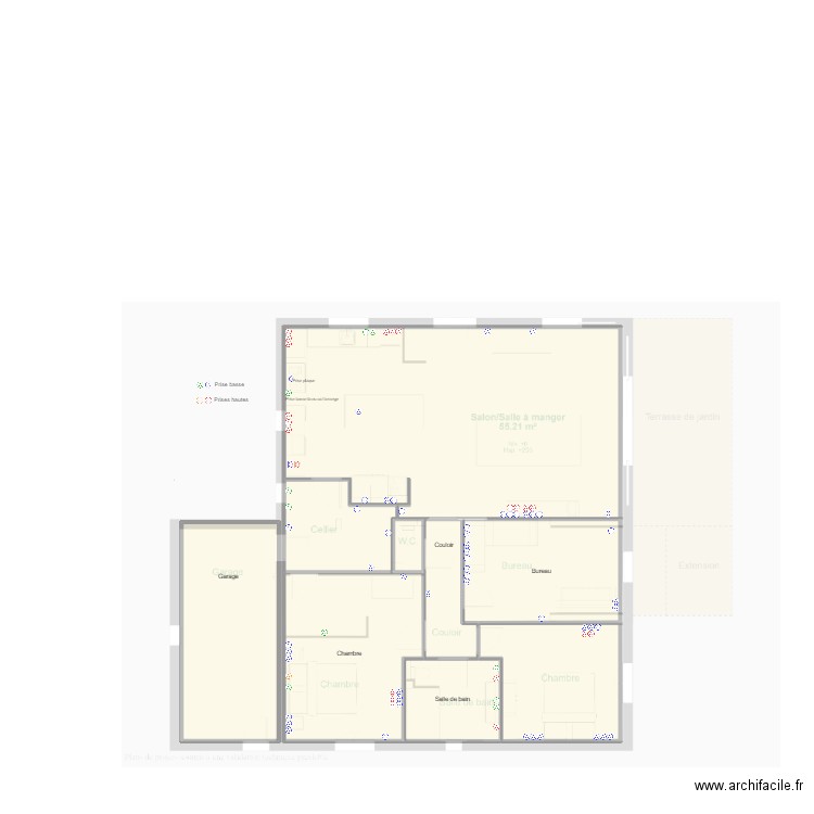 SkyNET Mansion Prises. Plan de 11 pièces et 256 m2