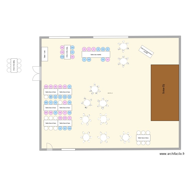 Plan Salle. Plan de 0 pièce et 0 m2