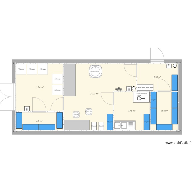 RigordV2. Plan de 10 pièces et 57 m2