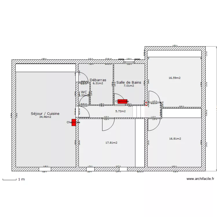 maison-&eacute;tage-2. Plan de 