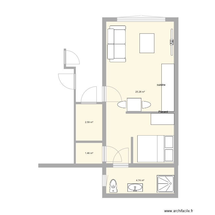 mamert lot 1H modif 2. Plan de 0 pièce et 0 m2