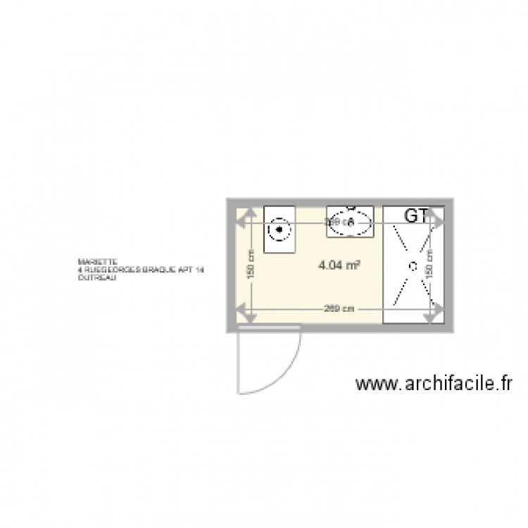 MARIETTE . Plan de 0 pièce et 0 m2