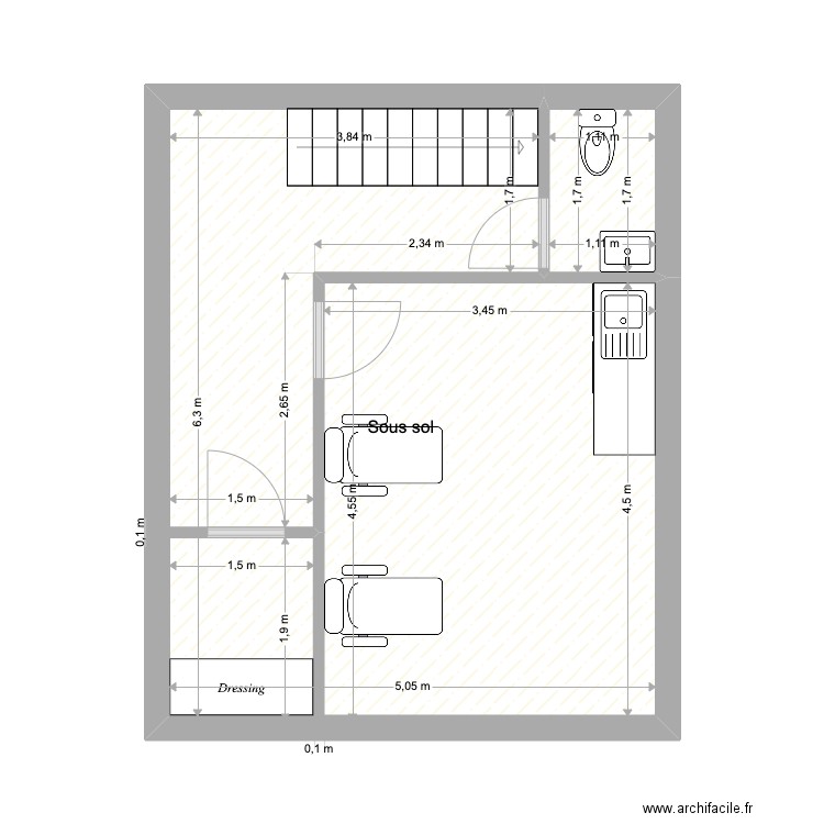 Sous sol Biarritz. Plan de 0 pièce et 0 m2