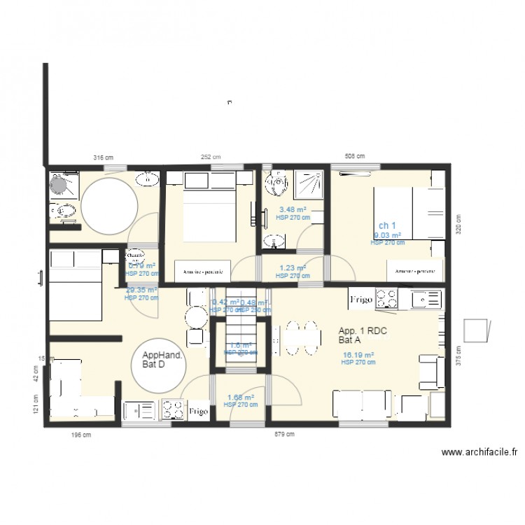 Batiment A coté jardin Norm  et Handicapé  OKk. Plan de 0 pièce et 0 m2