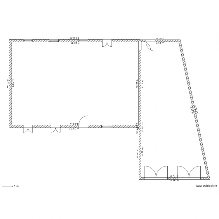 garage 2. Plan de 0 pièce et 0 m2