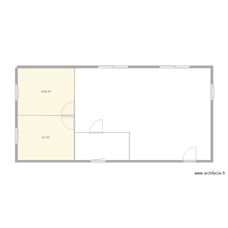 plan archi facile. Plan de 0 pièce et 0 m2