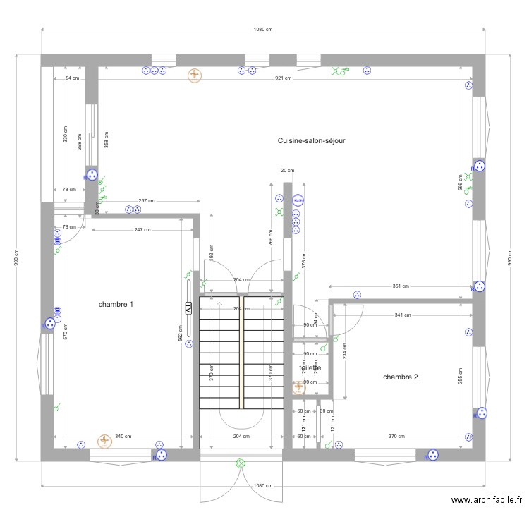 plan maison vall définition des pieces elec. Plan de 0 pièce et 0 m2