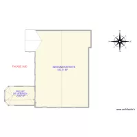 VERANDA MACONNEE  PLAN DE MASSE