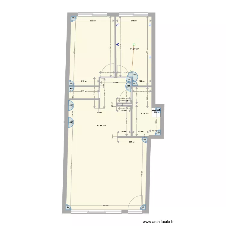 Maison Damien 1. Plan de 