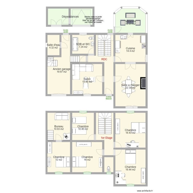 BREGEOT. Plan de 0 pièce et 0 m2