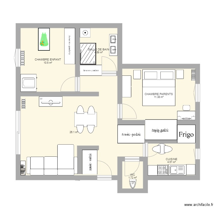 Appartement Vila Costa 1. Plan de 0 pièce et 0 m2