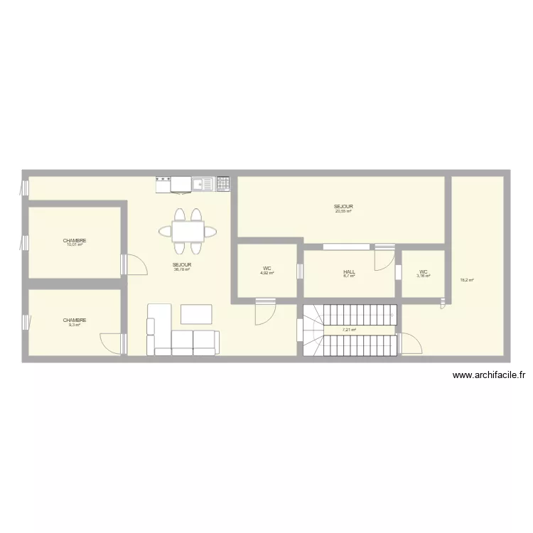 maison. Plan de 