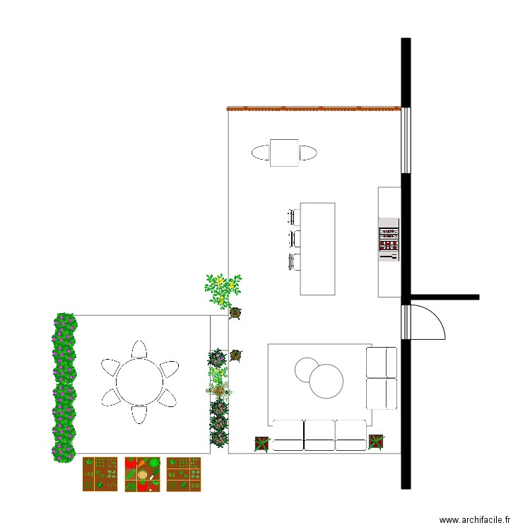tremblay terrasses. Plan de 0 pièce et 0 m2