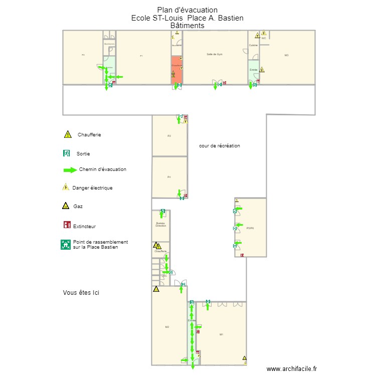 Place Bastien grand bâtiment. Plan de 0 pièce et 0 m2