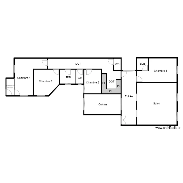 Plan chekroun 3001. Plan de 