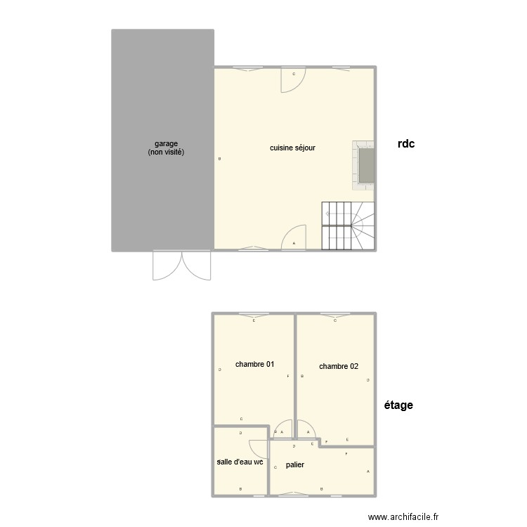 BUTTIGIEG 1191 pb. Plan de 6 pièces et 83 m2