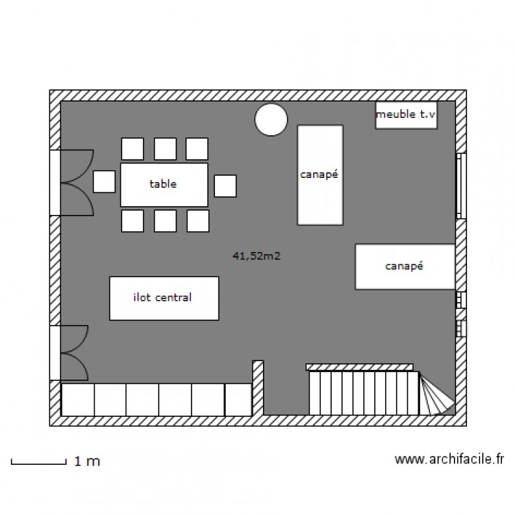 1er étage. Plan de 0 pièce et 0 m2