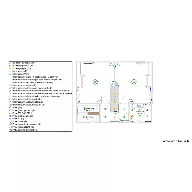 Maison V/Y 1er Etage. Plan de 