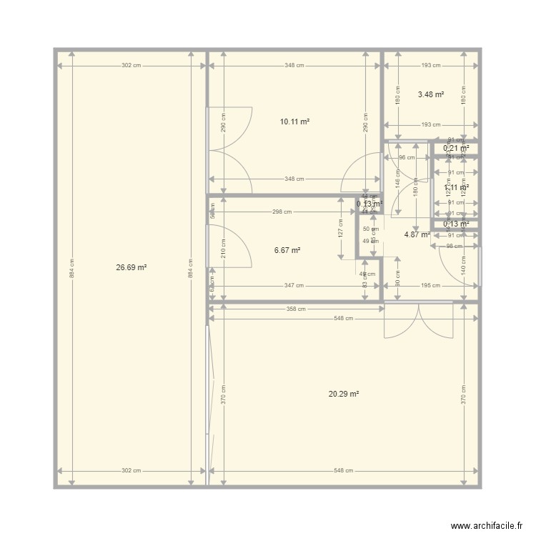 appart perso. Plan de 0 pièce et 0 m2