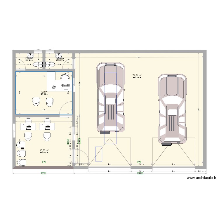 centre contrôle technique. Plan de 0 pièce et 0 m2