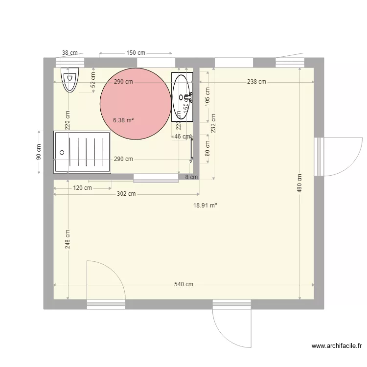 chantier fizir graulhet . Plan de 