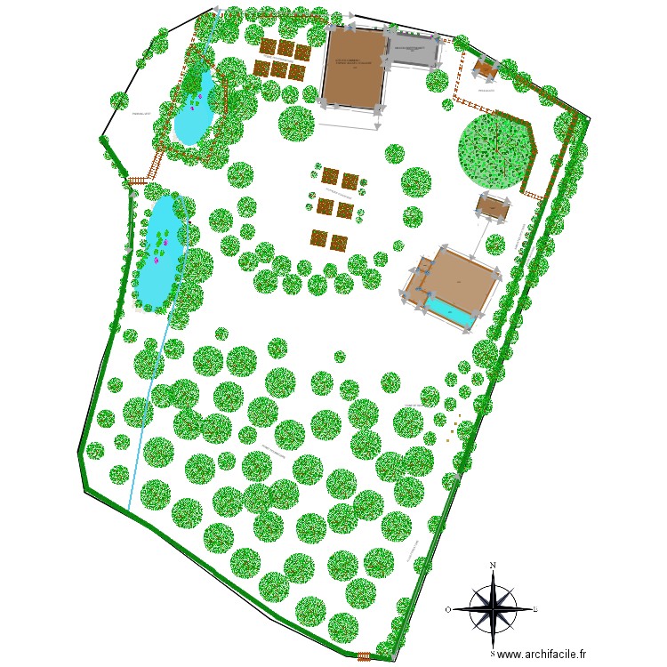 plan de situation futur COMPLET 2022. Plan de 8 pièces et 447 m2