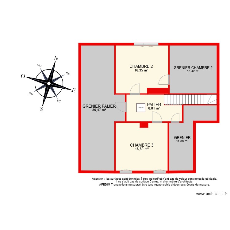 BI 7163 ETAGE. Plan de 0 pièce et 0 m2