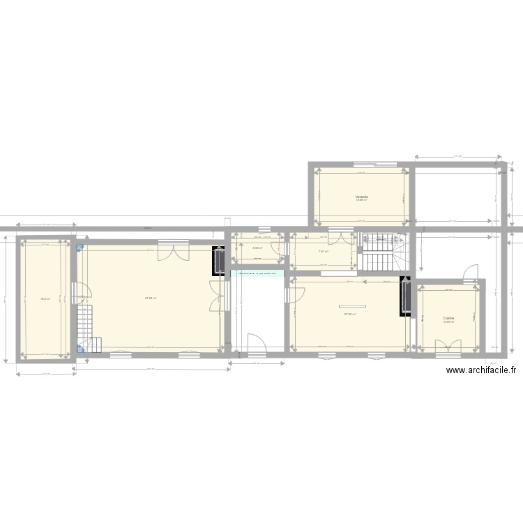 MONTFAVILLE RDC 1 V5. Plan de 0 pièce et 0 m2