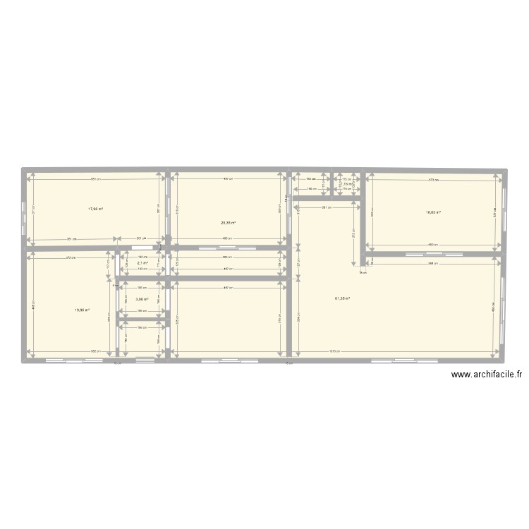 FAURITE . Plan de 8 pièces et 145 m2