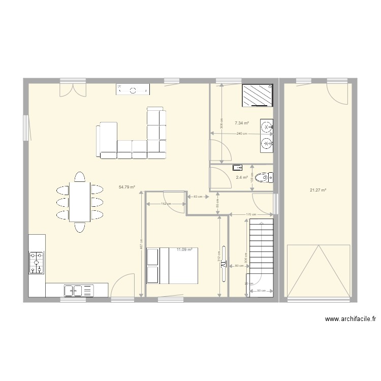 basso escalier. Plan de 0 pièce et 0 m2