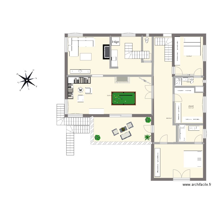  etage 1 . Plan de 0 pièce et 0 m2