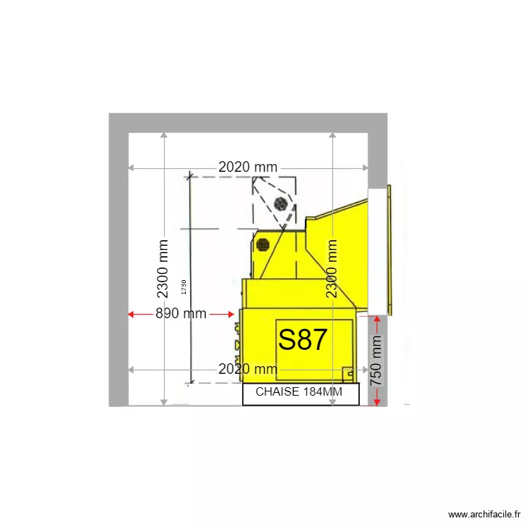 COUPE PROJET MARSEILLE CASTELLANE S87. Plan de 