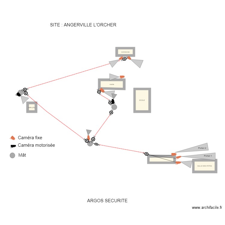 ANGERVILLE ORCHER. Plan de 0 pièce et 0 m2