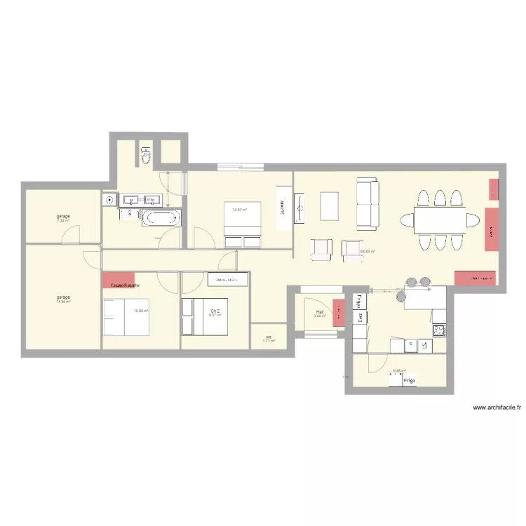Agrandissement HFV7. Plan de 