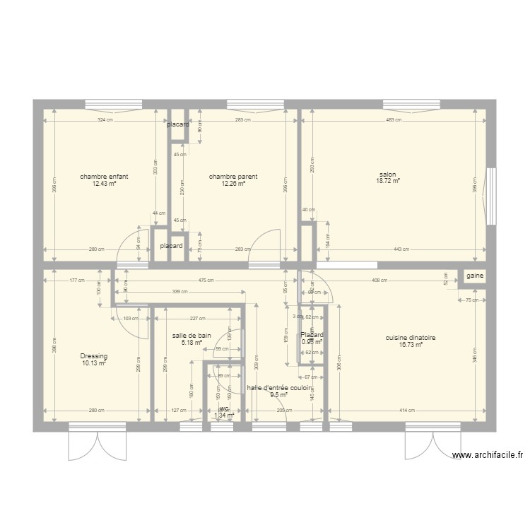 maison complète. Plan de 0 pièce et 0 m2