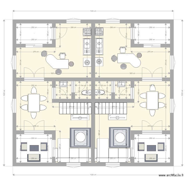 Plan Appartement Projet Nkok numéro 1. Plan de 0 pièce et 0 m2