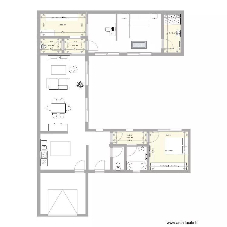 futur maison. Plan de 
